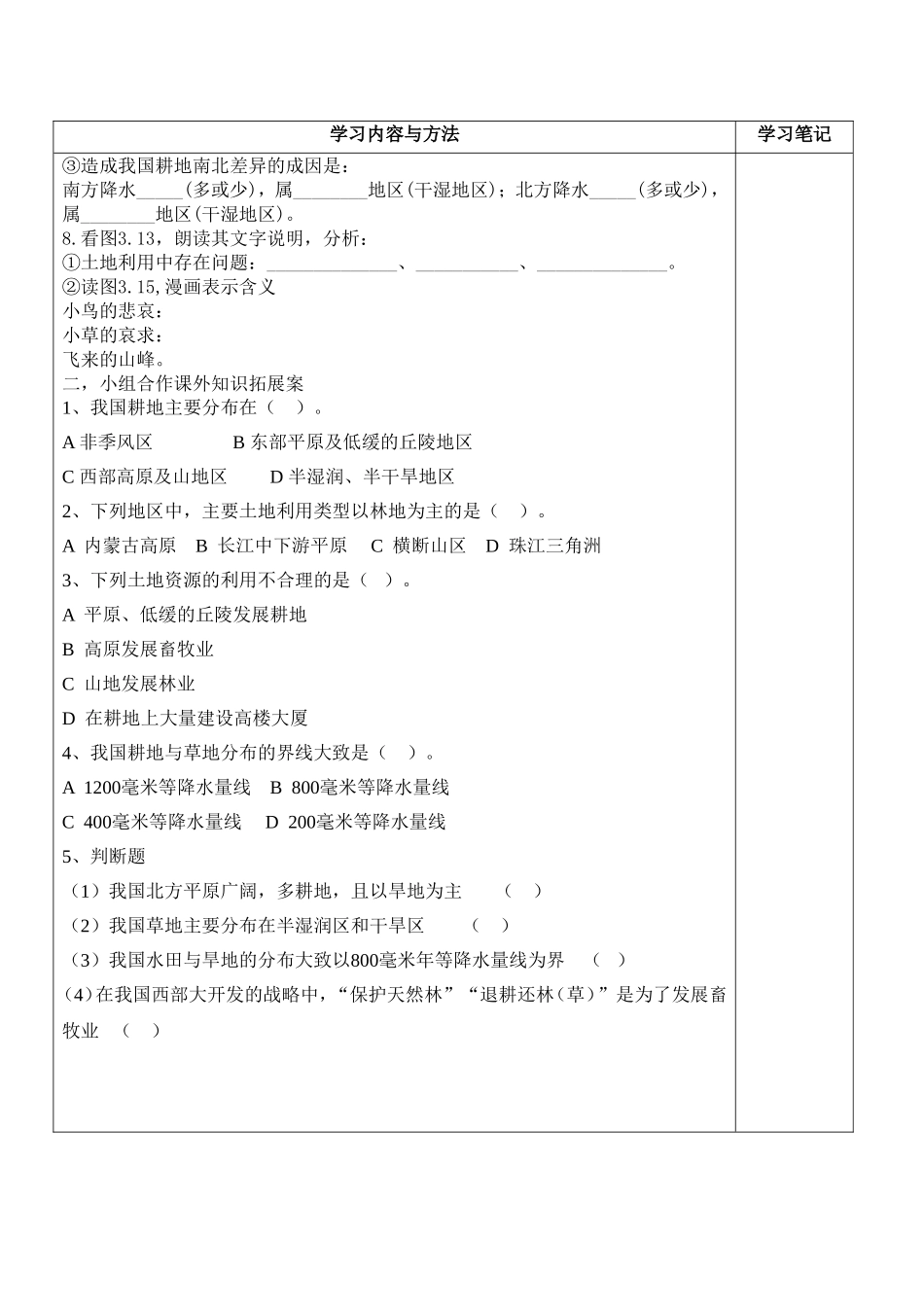 第三章第二节土地资源（2）_第2页