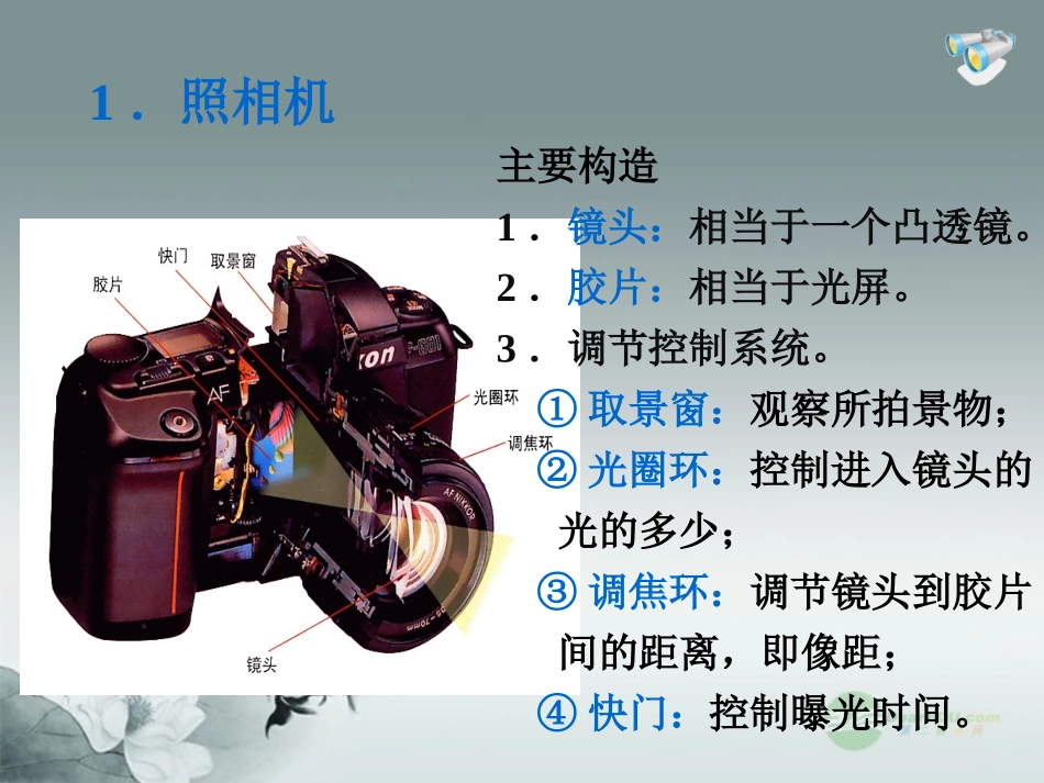 2013版八年级物理上册_52_生活中的透镜课件_(新版)新人教版_第3页