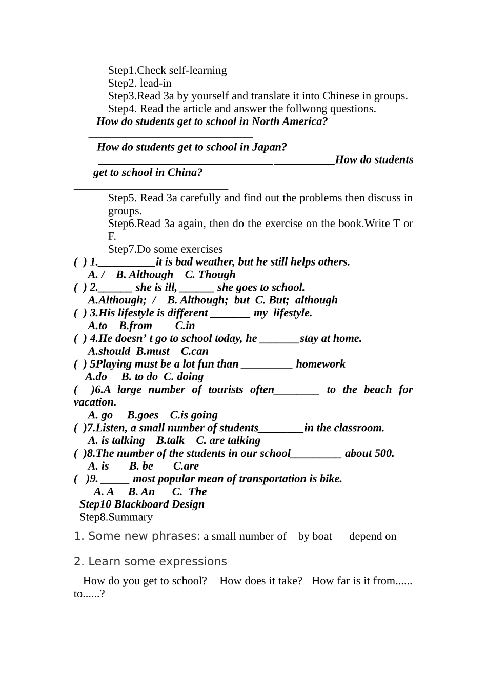 七下unit3说课稿_第2页