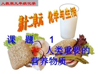 人教九年级化学(下)121《人类重要的营养物质》