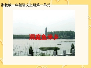 《洞庭鱼米乡》课件（湘教版二年级语文上册课件）