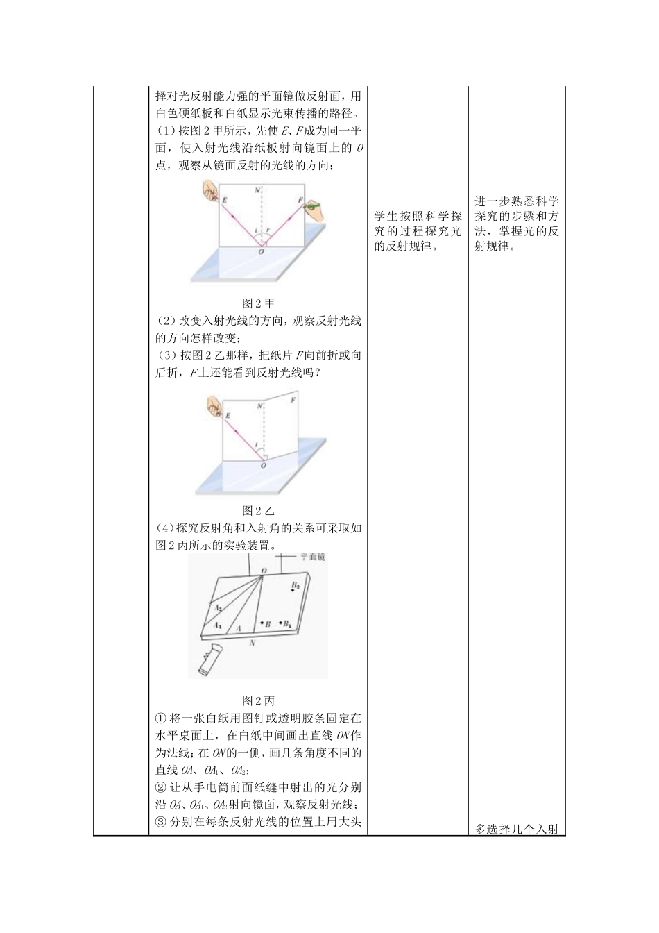 光的反射教案_第3页