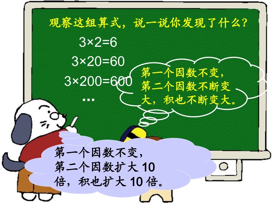 《积的变化规律》教学参考课件_第3页