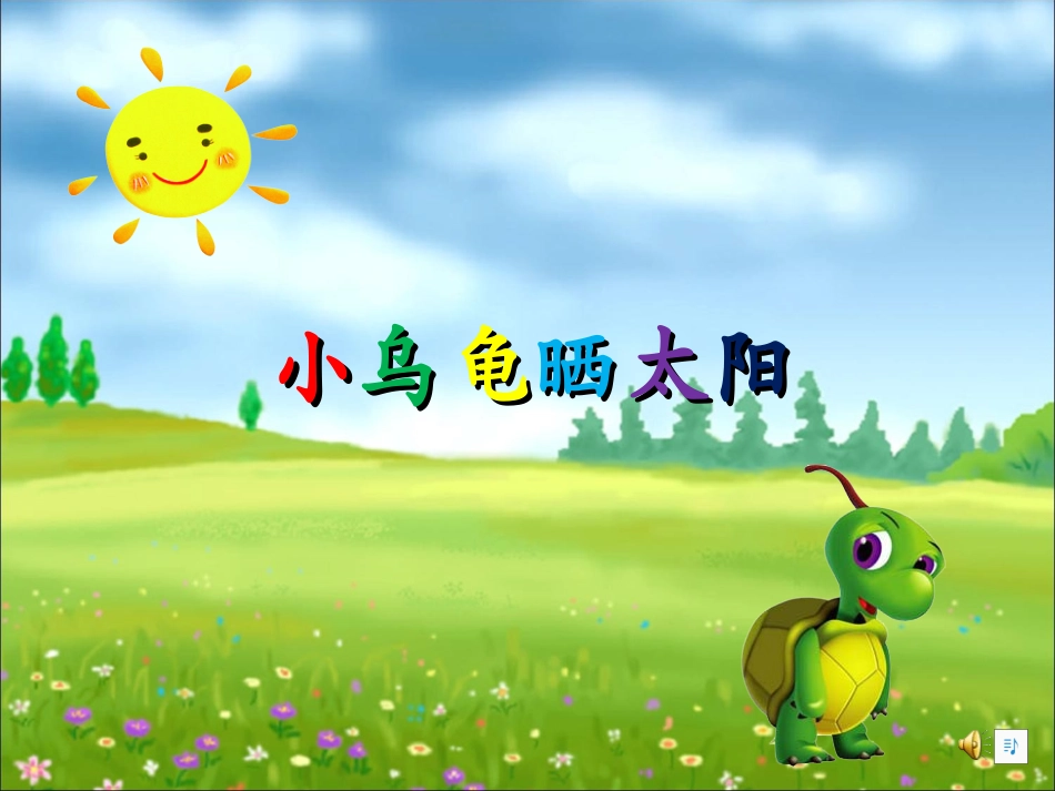 《小乌龟晒太阳》_第1页