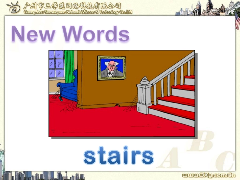 六下M4U2The-apples-are-falling-down-the-stairs1_第3页