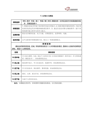 化学反应的方向与限度