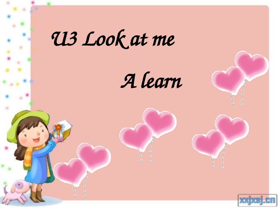 新版pep三年级上册Unit-3-Look-at--me-A-let's-learn课件_第1页