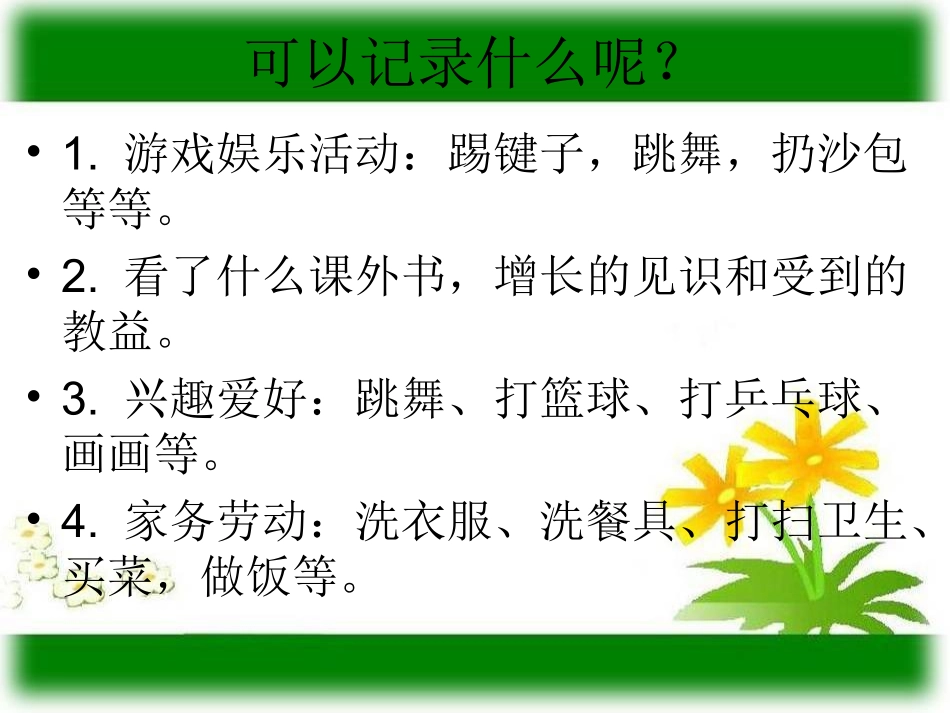 语文园地一《我的课余生活》习作--课件_第3页