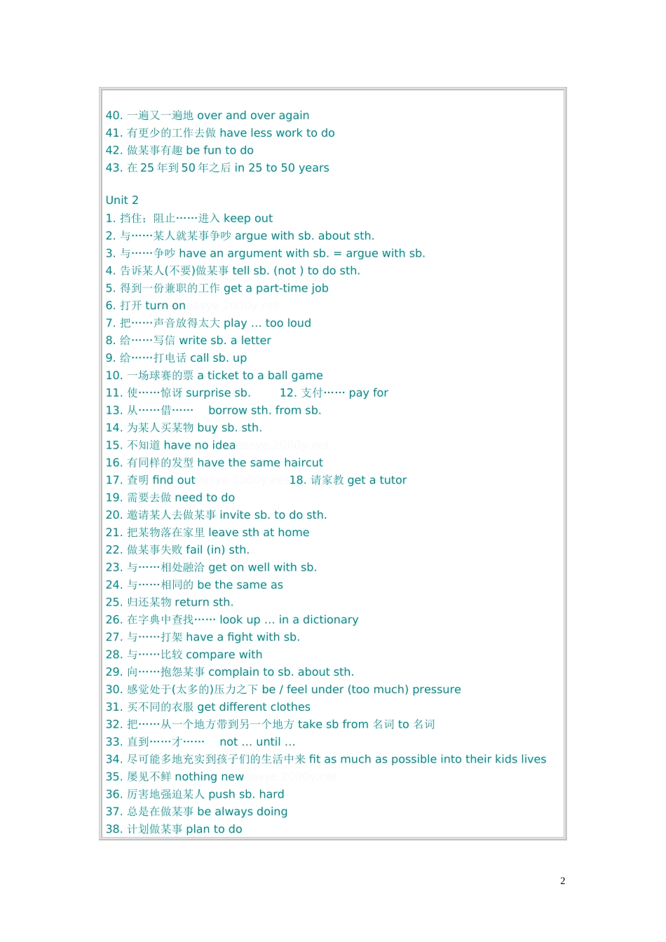 新目标英语八年级下册重点词2_第2页