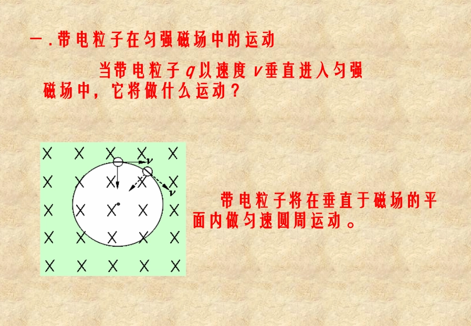 高中物理（人教选修3-1）“同课异构”教学课件：36带电粒子在匀强磁场中的运动[来源：学优高考网5050880]_第3页