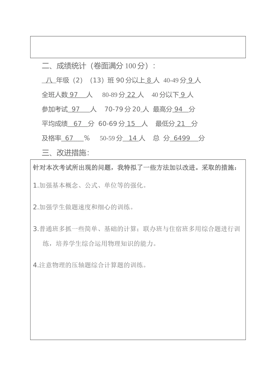 2015秋期中教学质量分析表_第2页