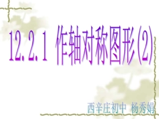 作轴对称图形第二课时