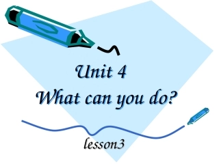 2014年新版pep五年级英语上Unit4（第3课时）课件
