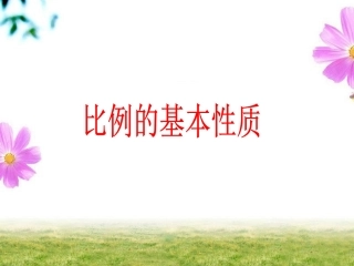 《比例的基本性质》课件