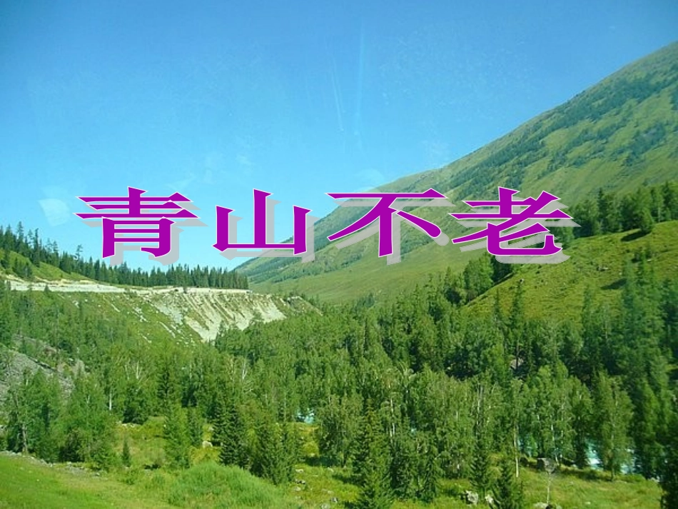 青山不老PPT_第2页