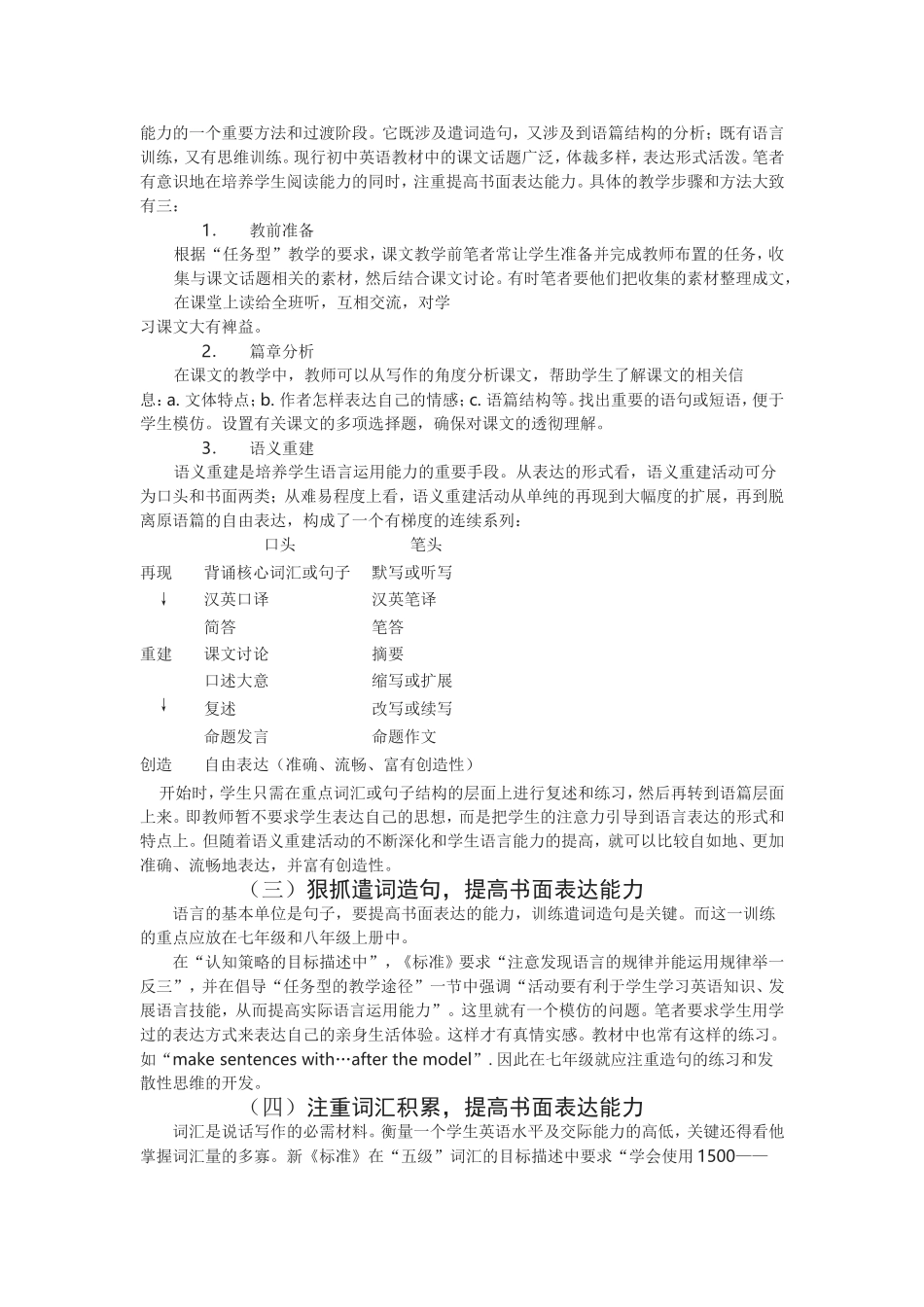 浅谈提高初中英语书面表达能力的途径_第2页