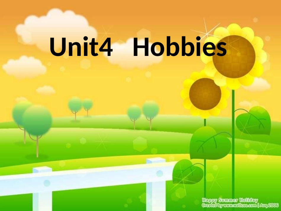 新教材5A+Unit4+Hobbies第一课时Story课件_第1页