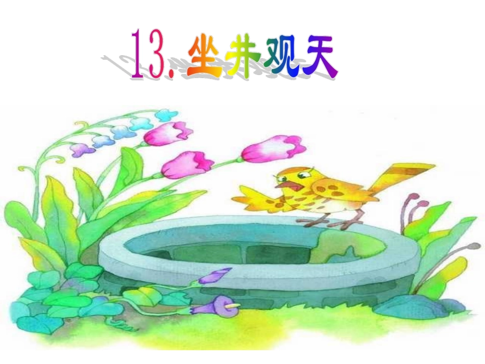 坐井观天PPT课件_第2页