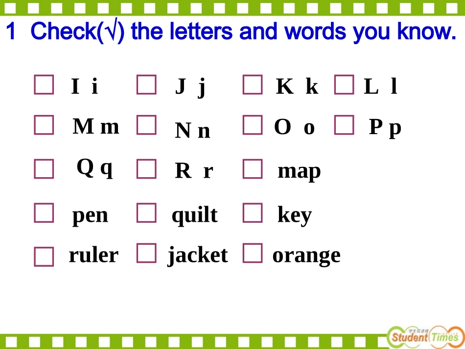 人教版七年级预备单元2Selfcheck课件_第3页