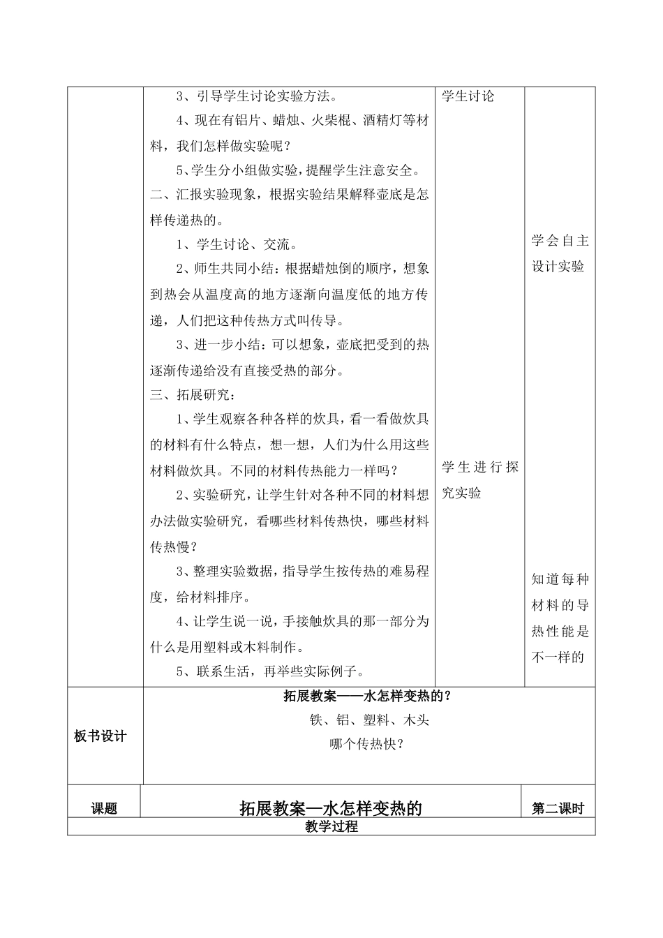 拓展教案—水怎样变热的（2课时）_第2页