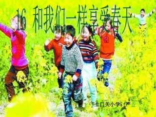 和我们一样享受春天严香