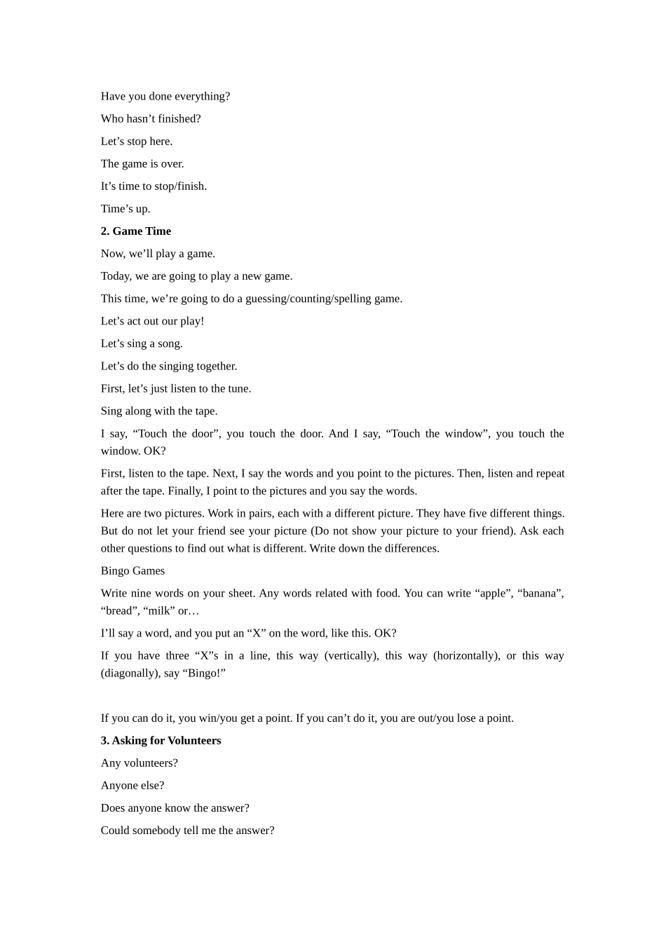 英语课堂教学用语_第2页