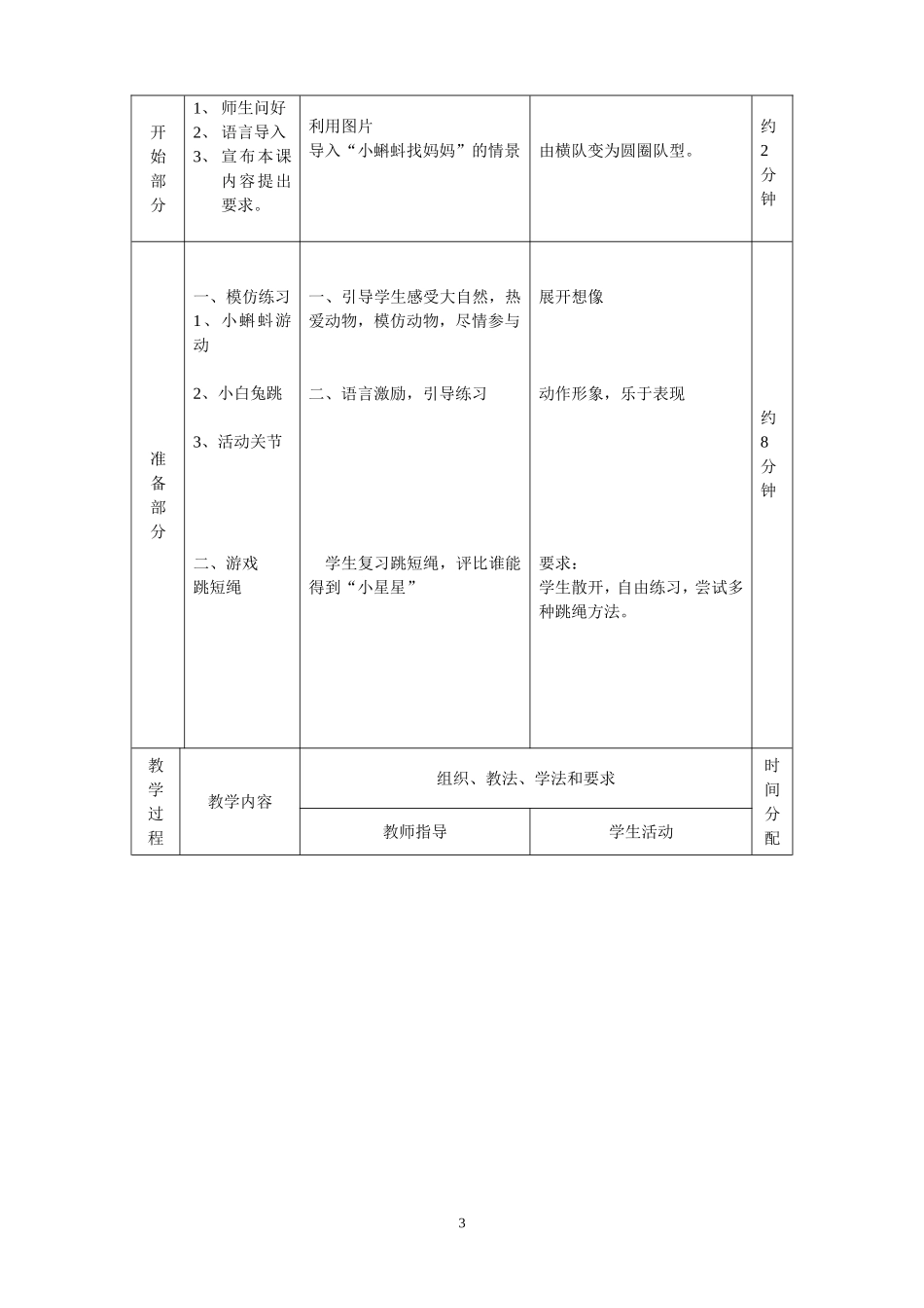 小学体育《立定跳远》教学设计_第3页