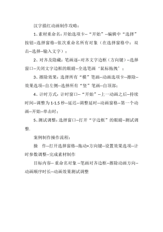 汉字描红动画制作攻略及案例制作操作流程 (2)