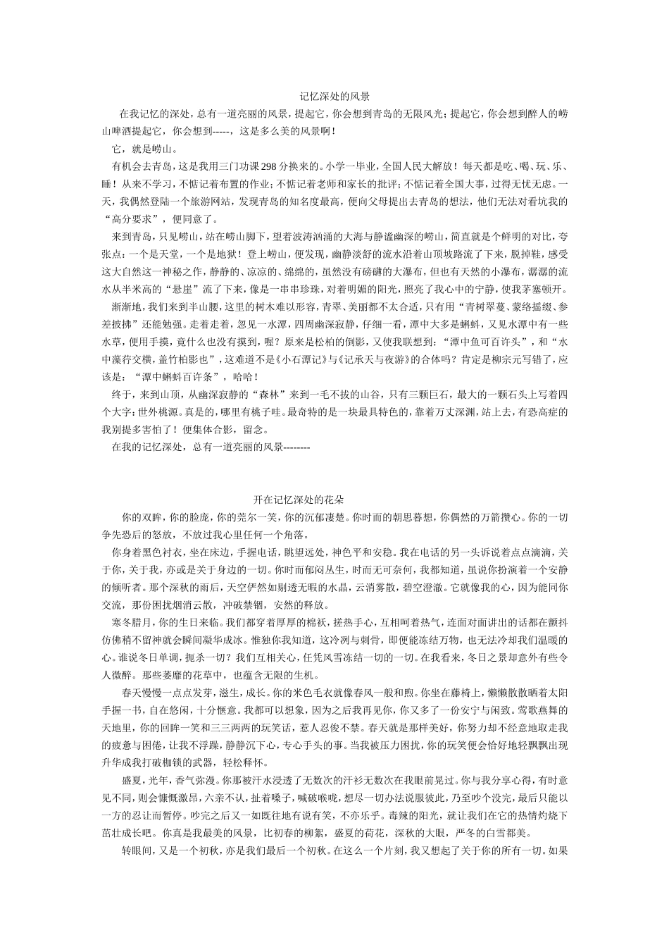 记忆深处的风景_第1页