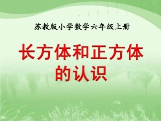 长方体和正方体的认识教学课件