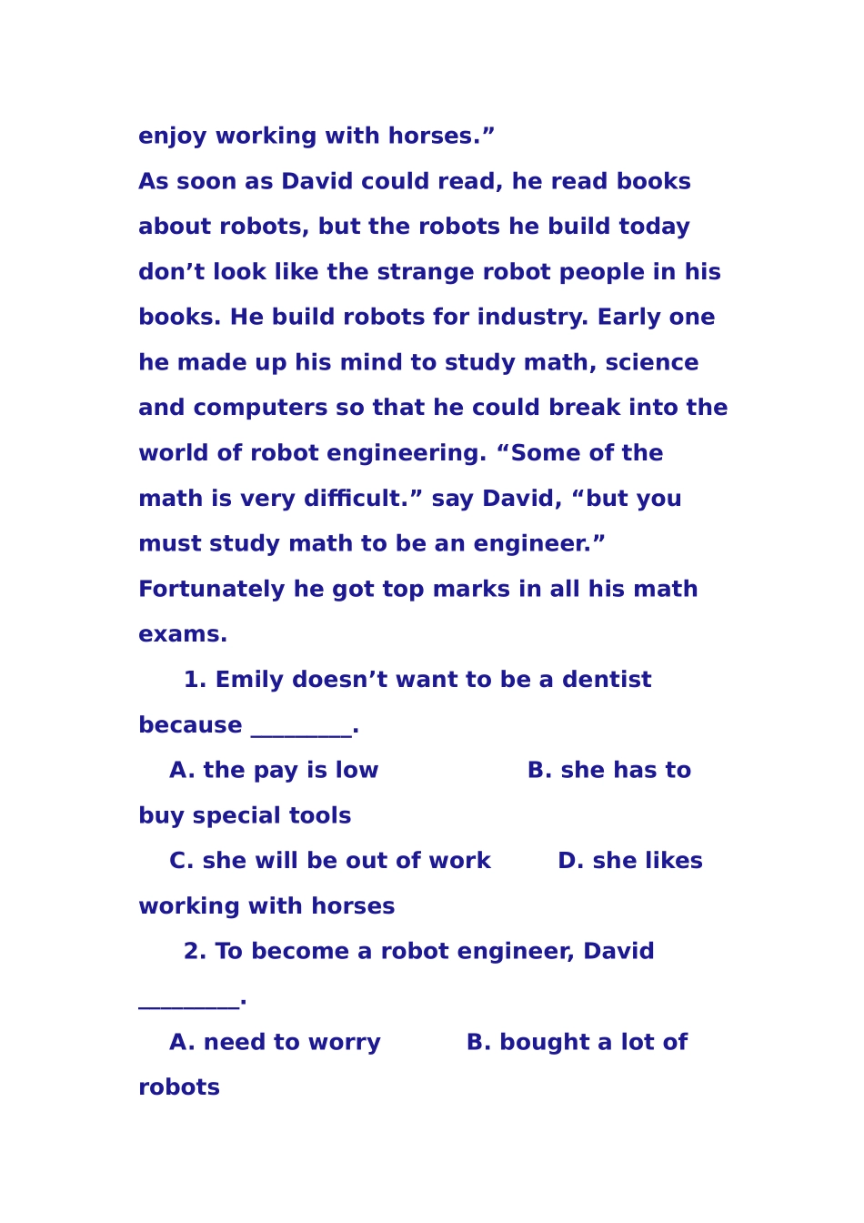 中考英语阅读理解分类解读_第3页