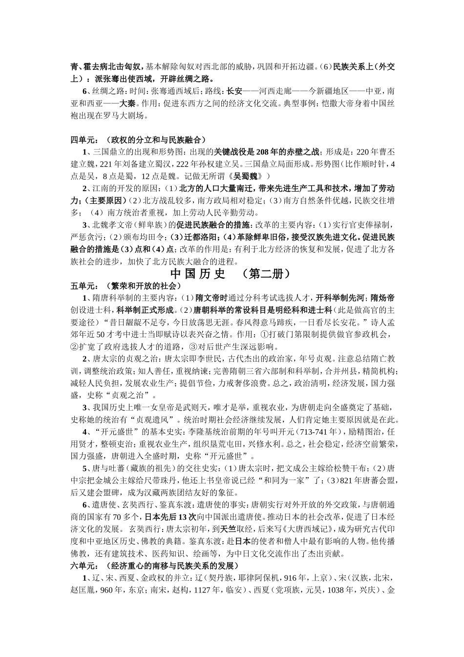 初中历史会考资料整理_第2页