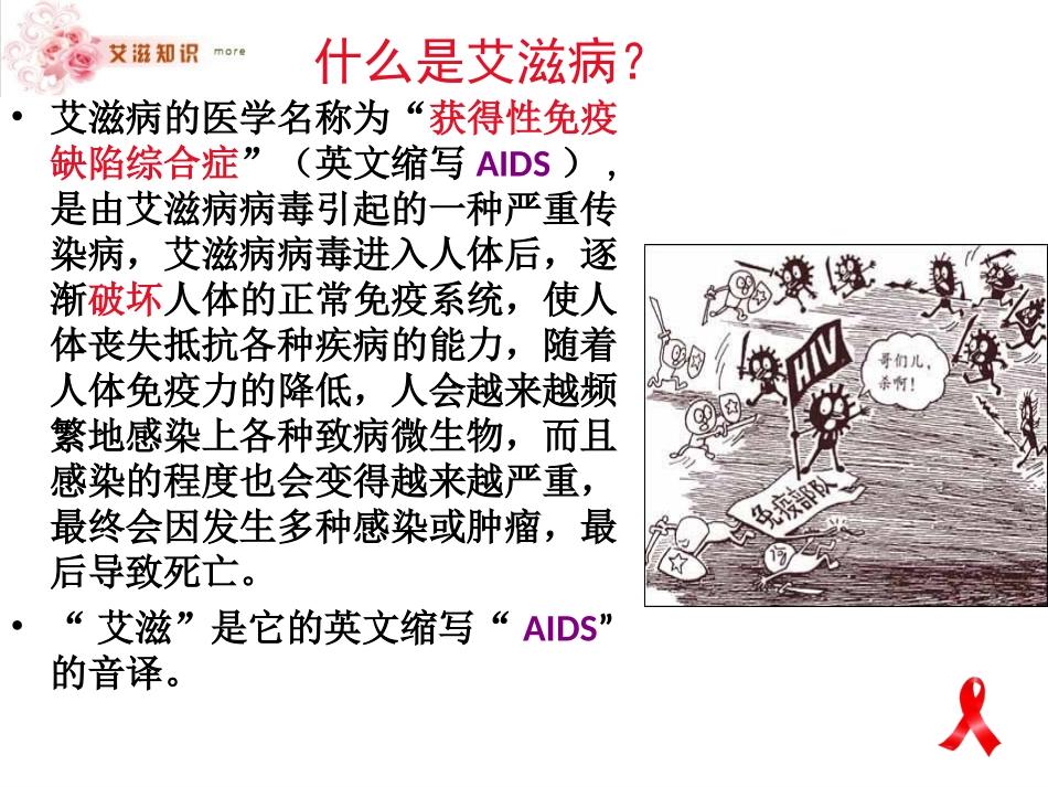 《预防艾滋病_你我同参与》——伶俐中学_第3页