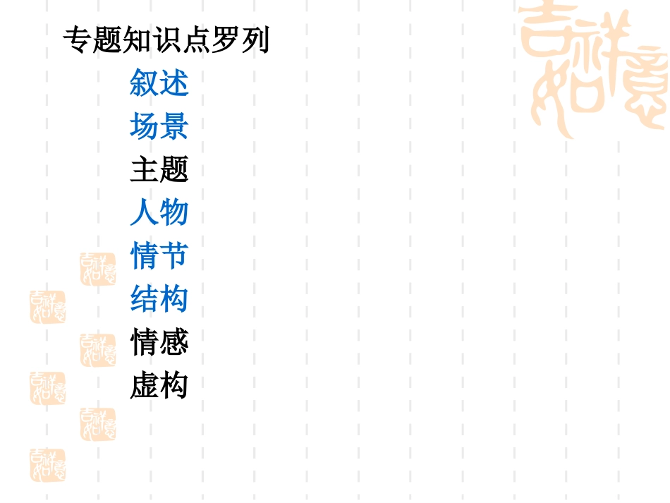 小说阅读专题知识点回顾_第2页