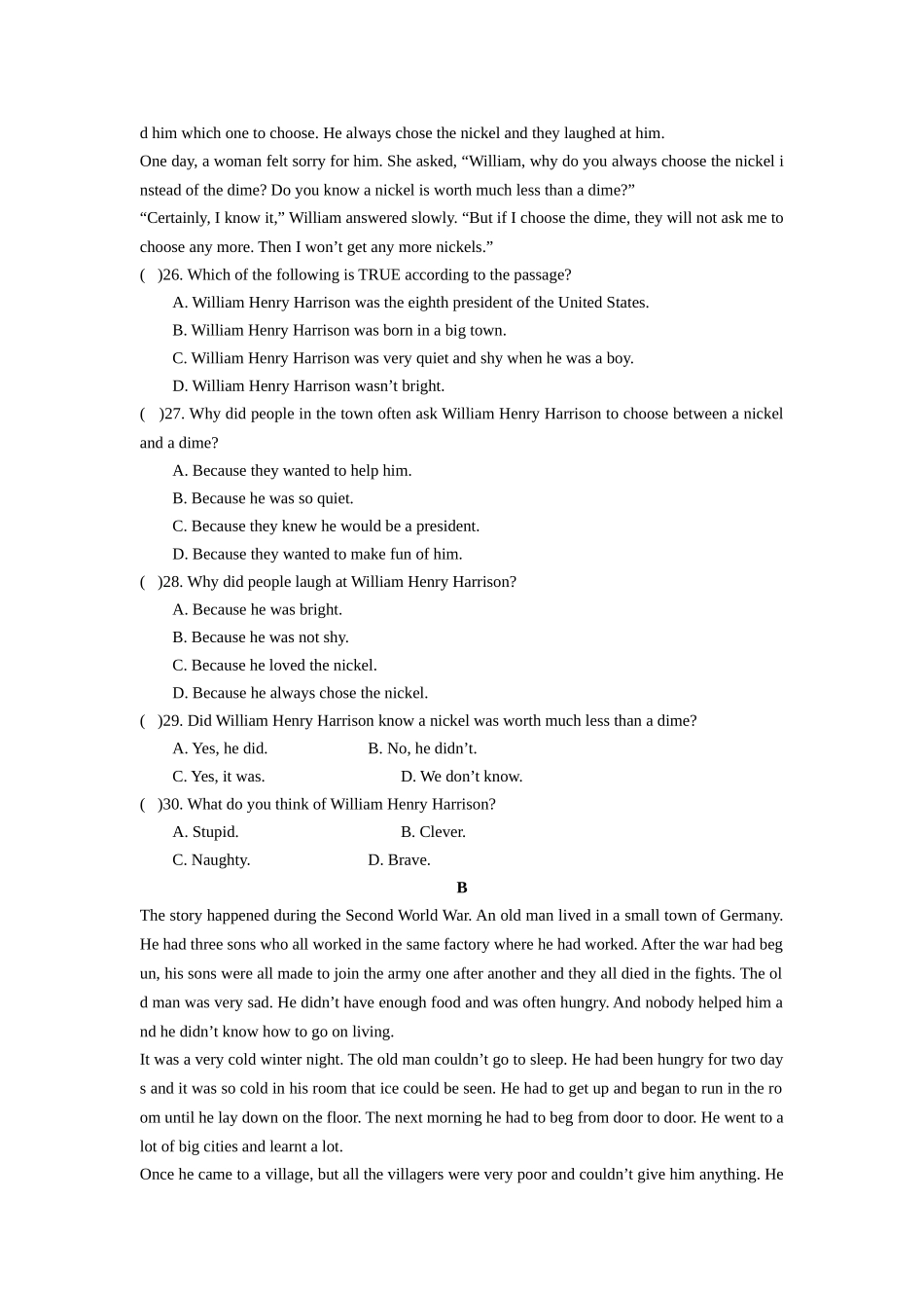 2014-2015学年外研九上期中试题_第3页