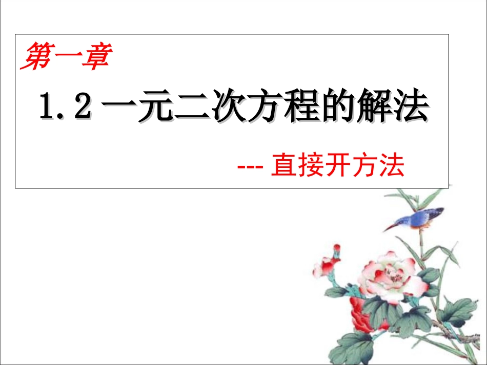 直接开平方法_第1页