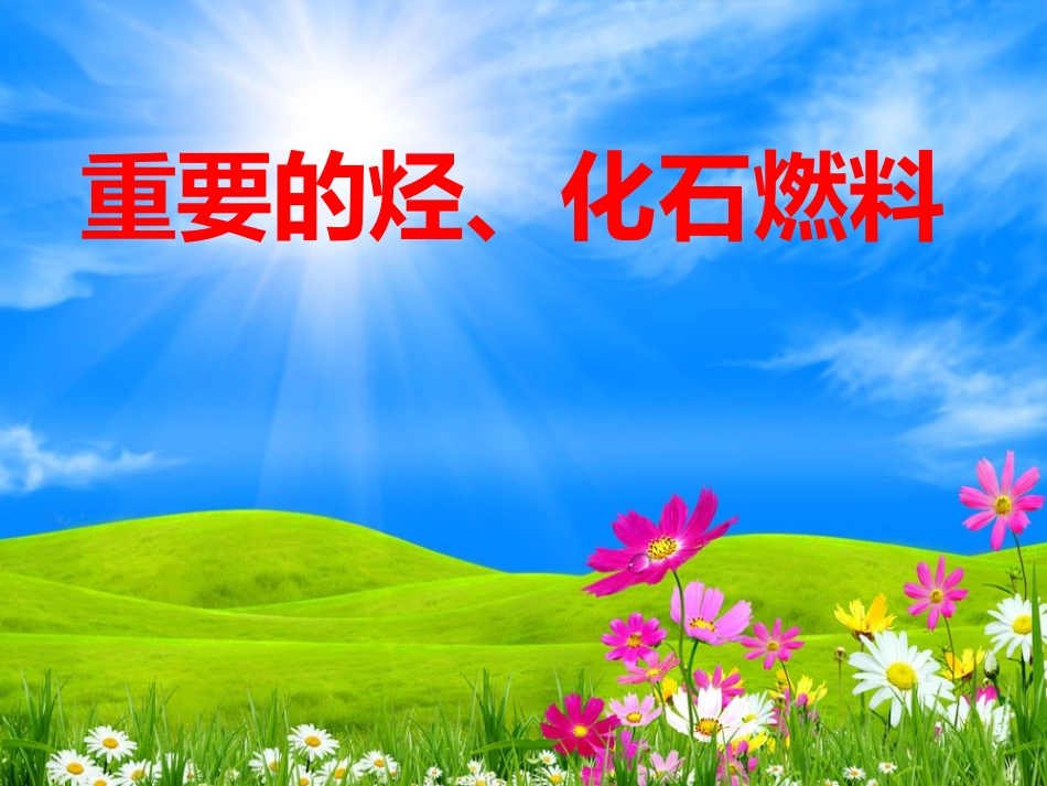 重要的烃、化石燃料_第1页
