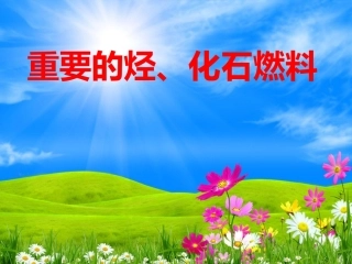 重要的烃、化石燃料