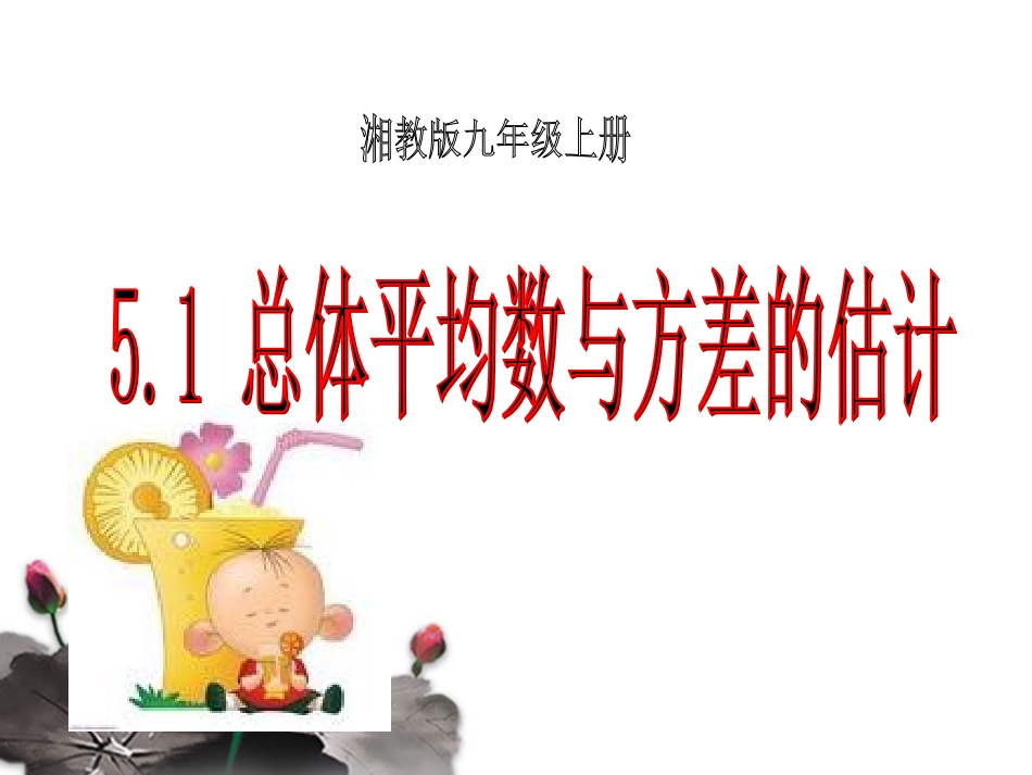 -总体平均数与方差的估计_第1页