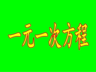 一元一次方程 (2)