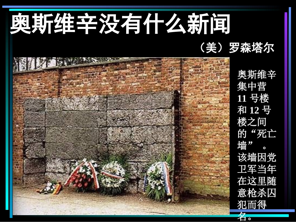 《奥斯维辛没有什么新闻》课件1_第3页