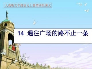 《通往广场的路不止一条》PPT课件