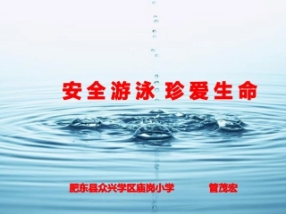 安全游泳珍爱生命课件