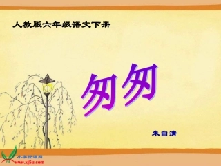 《匆匆》PPT课件2