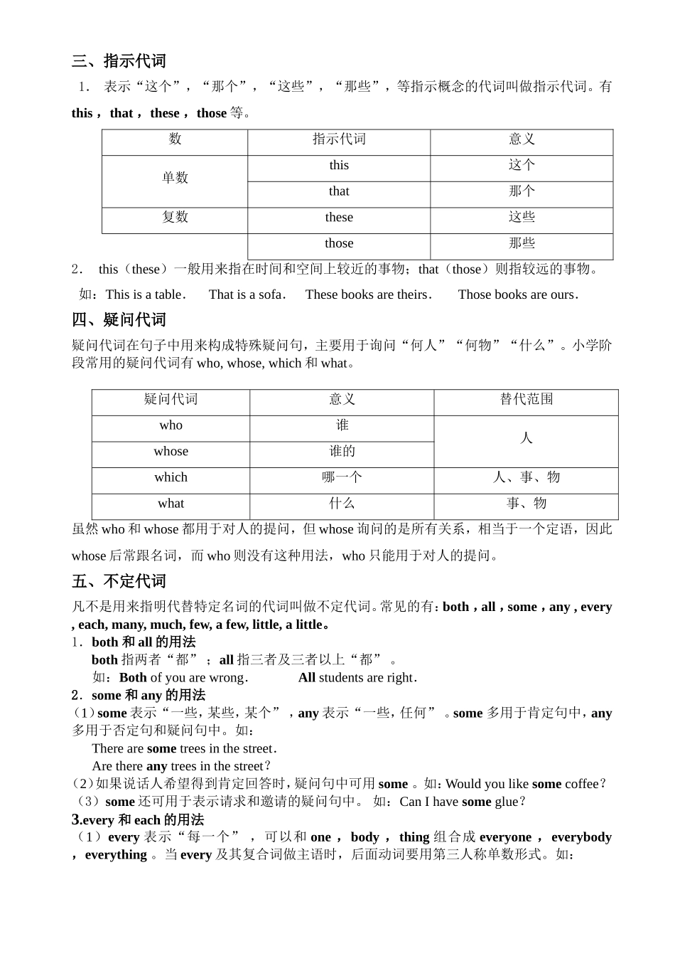 小升初英语专项：代词_第2页