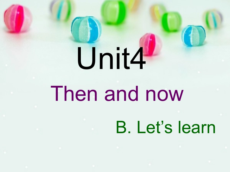 英语六年级下册BLearn_第1页