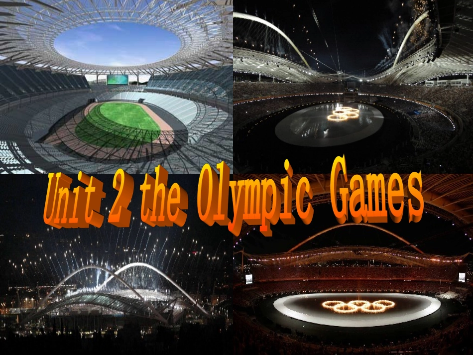 人教新课标必修二Unit2TheOlympicGames[综合课件下载]_第1页