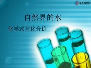 《化学式与化合价》（第1课时）导学案