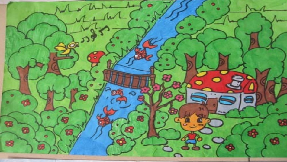 《优美的生活环境》课堂播放学生范画_第2页