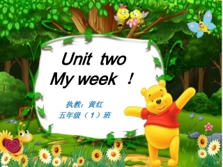 英语Unit2Myweek